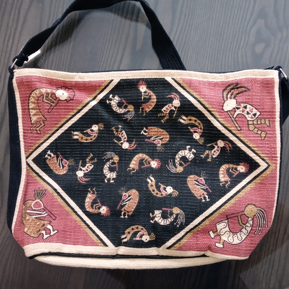 Kokopelli El Paso Shoulder Bag Purse Saddle Blanket Co. Aztec
